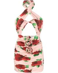 Magda Butrym - Vestido corto con motivo floral - Lyst