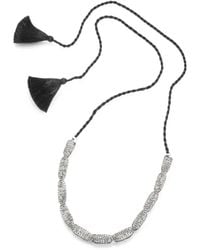 Jennifer Behr - Crystal-Embellished Twisted Necklace - Lyst