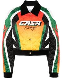 CASABLANCA - Tennis Club Quilted Bomber Jacket - Lyst