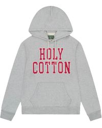 DENIM TEARS - Holy Cotton Slogan-Print Hoodie - Lyst