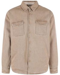 Aspesi - Button-Up Denim Jacket - Lyst