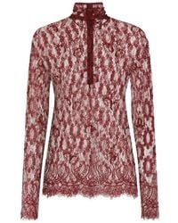 Dolce & Gabbana - Dolce & Gabbana Chantilly Lace Top - Lyst
