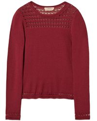 Twinset - Crew Neck Jumper With Cable Pattern - Lyst