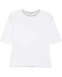 Antonelli - Adima Monili-Trim Short-Sleeve T-Shirt - Lyst