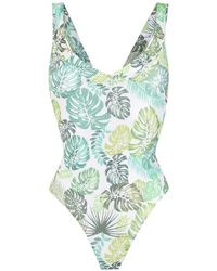 Amir Slama - Palm Leaf Print Swimsuit - Lyst