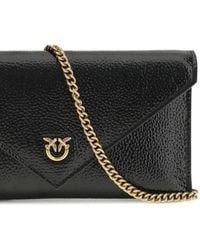 Pinko - Love Birds Envelope Logo Clutch Bag - Lyst