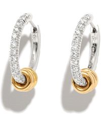 Spinelli Kilcollin - 18kt White And Yellow Gold Hoop Earrings - Lyst