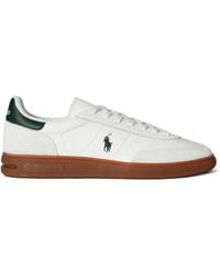 Polo Ralph Lauren - Bedford Logo-Embroidered Lace-Up Sneakers - Lyst
