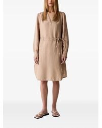 Marc O' Polo - Robe Courte Ceinturée À Manches Longues - Lyst