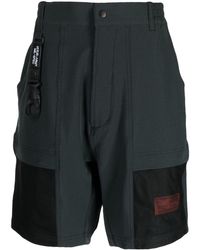 Izzue - Gerade Shorts mit Logo-Patch - Lyst
