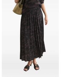 Scotch & Soda - Pleated Abstract-Print Skirt - Lyst