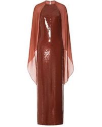 Alberta Ferretti - Abendkleid Mit Pailletten - Lyst