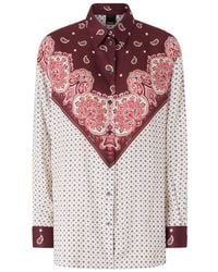 Pinko - Blouse Met Paisley-Print - Lyst