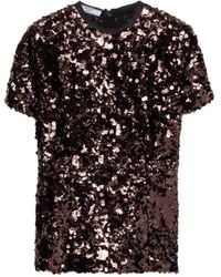 Prada - Embroidered Sequin Top - Lyst