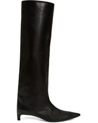 Jil Sander - 35 Knee-high Leather Boots - Lyst