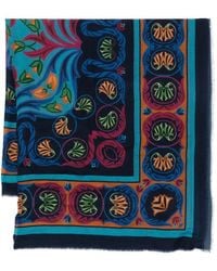 Etro - Paisley-Pattern Scarf - Lyst