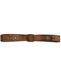 RRL - Cinturón De Piel Con Apliques - Lyst
