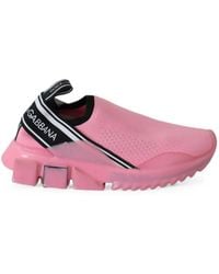Dolce & Gabbana - Sorrento Knitted Slip-On Sneakers - Lyst