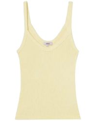 Agolde - Jordan Ribbed-Knit Scoop-Neck Tank Top - Lyst