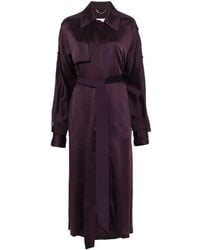 Victoria Beckham - Satin Trench Coat - Lyst