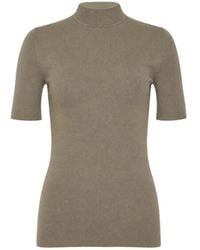 Jil Sander - Mock-Neck Short-Sleeve T-Shirt - Lyst