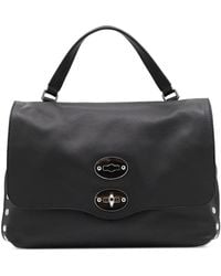 Zanellato - Small Postina Stud-Embellished Flap Tote Bag - Lyst