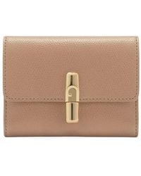 Furla - Iride Grained Compact Wallet - Lyst