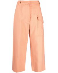 Stella McCartney - Cropped Straight-Leg Trousers - Lyst