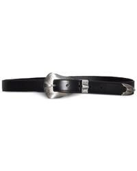 KATE CATE - Engraved-Buckle Leather Belt - Lyst
