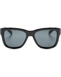 Saint Laurent - Logo-print Wayfarer-frame Sunglasses - Lyst