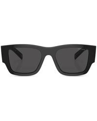 Prada - Pr 10Zsf Logo-Plaque Geometric-Frame Sunglasses - Lyst