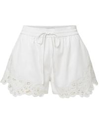 Veronica Beard - Vivaldi Lace-Trim Shorts - Lyst