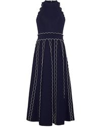 Cara Cara - Robe Mi-Longue Rosendale À Bords Festonnés - Lyst