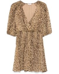 Liu Jo - Mini-Jurk Met Luipaardprint - Lyst