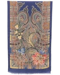 Etro - Floral Paisley-Print Scarf - Lyst