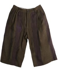 Ziggy Chen - Pleated Cropped Trousers - Lyst