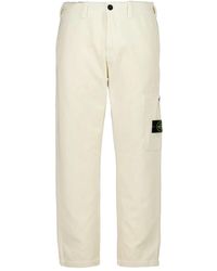 Stone Island - Compass-Badge Trousers - Lyst