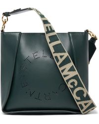 Stella McCartney - Umhängetasche mit perforiertem Logo - Lyst