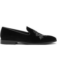 Versace - Medusa Milano Velvet Slippers - Lyst