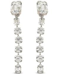 Silvia Gnecchi - Boucles D'Oreilles Pendantes Tamara Ornées De Cristaux - Lyst