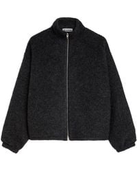 Jil Sander - Zip-Up Wool-Fleece Sweater - Lyst