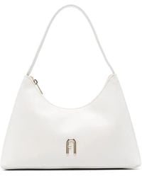 Furla - 'Diamante Small' Borse a Spalla Bianco - Lyst