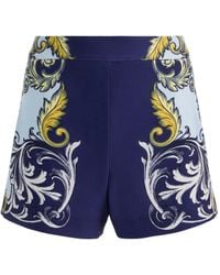 Alice + Olivia - Hera Print Zip Shorts - Lyst