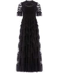 Needle & Thread - Aviana Ruffled Short-Sleeves Maxi Dress - Lyst