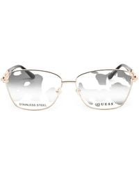 Guess - Rectangle-Frame Glasses - Lyst
