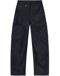 Givenchy - Cargohose Aus Denim Mit Fischgrätenmuster - Lyst