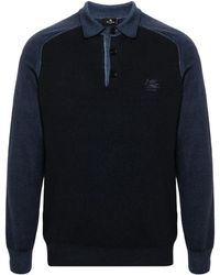 Etro - Pull En Laine À Broderies Pegaso - Lyst