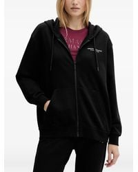 ARMANI EXCHANGE - Drawstring Zip-Up Top - Lyst