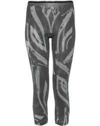 Yohji Yamamoto - Strumpfhose Mit Abstraktem Print - Lyst