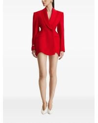 Benedetto - Robe Courte Asymétrique À Boutonnière Croisée - Lyst